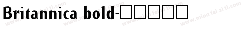 Britannica bold字体转换
